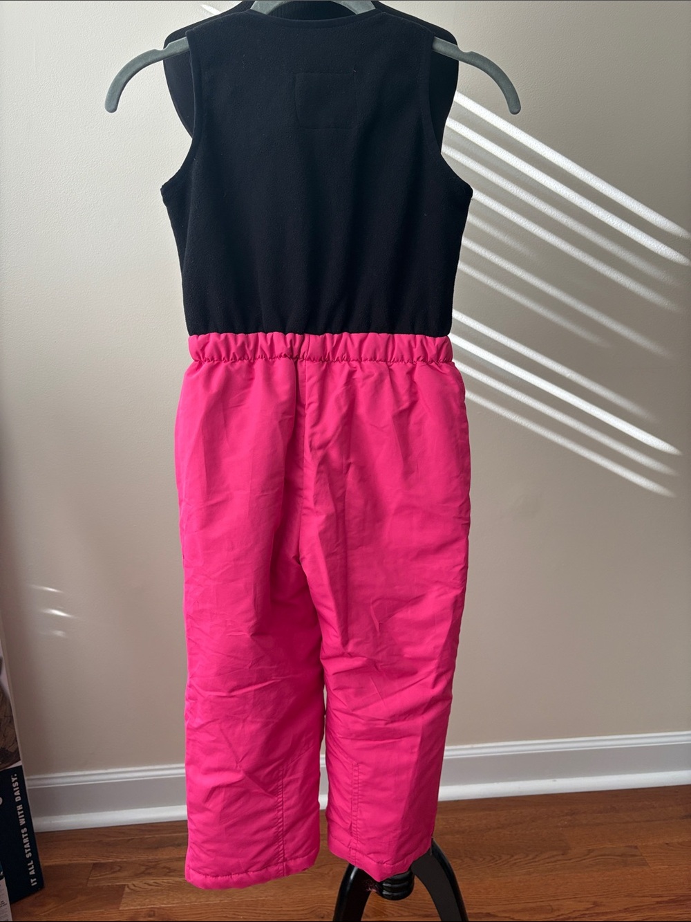 Rugged Bear Black and Hot Pink Girls Snow Bib Pants Kids size 5/6 - Picture 12 of 14